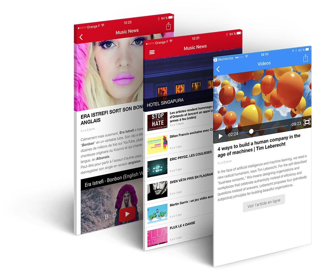 Add content on your mobile app